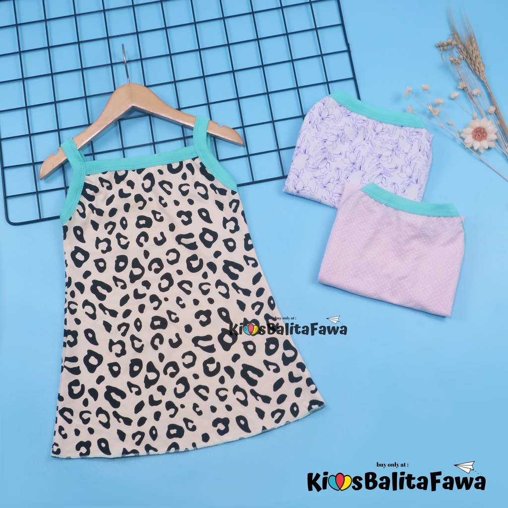 Tanktop Dress Uk 1-2 Tahun / TERMURAH Atasan Harian Adem Anak Perempuan Bahan Kaos Daster Cewek