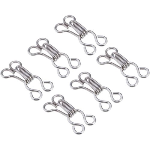 HAK KAIT BRA / KAITAN BH / PENGAIT BRA / KANCING HOOK BRA / VARIASI HOOK 1# NICKEL