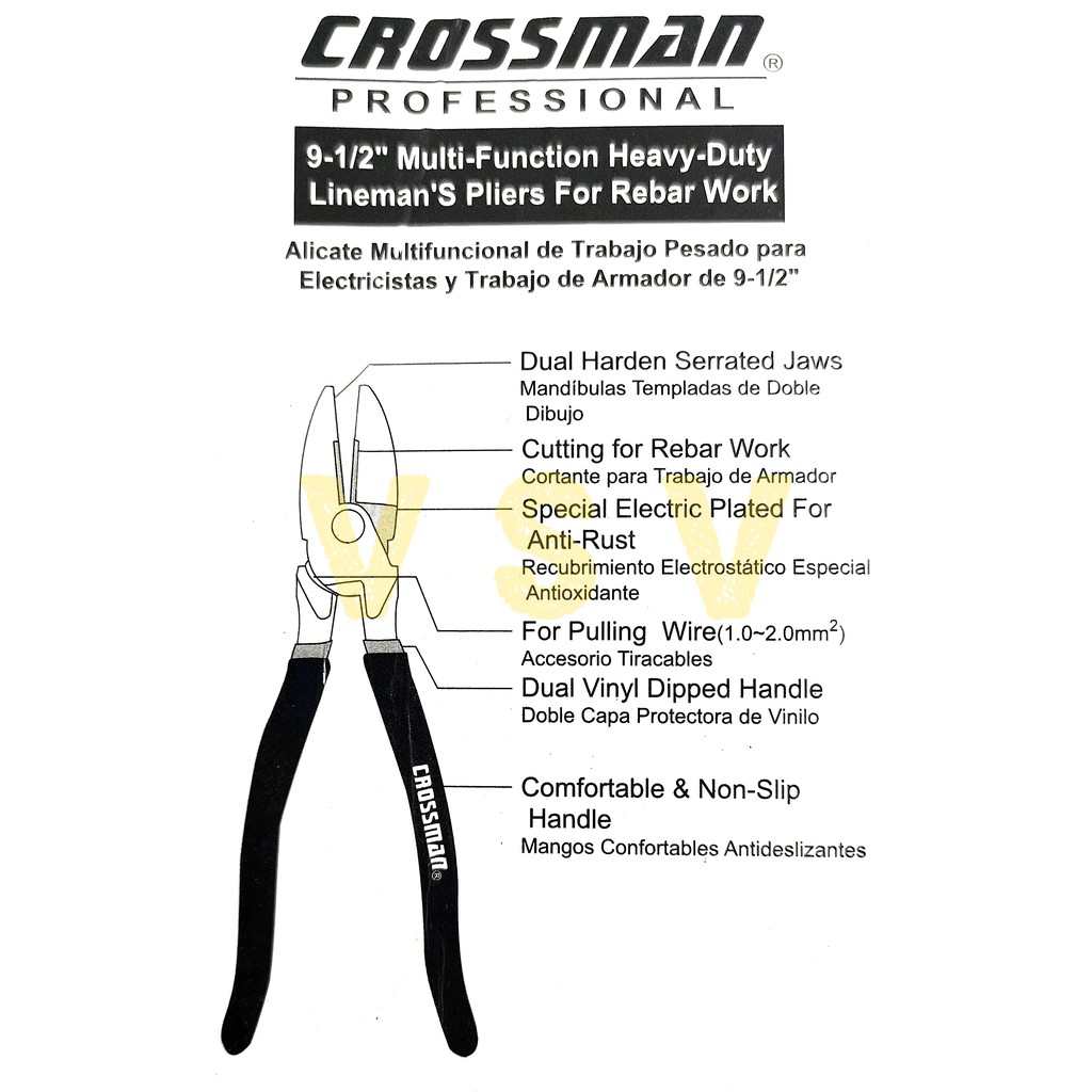 CROSSMAN Tang kombinasi 9.1/2&quot; / Multifunction plier tang multifungsi