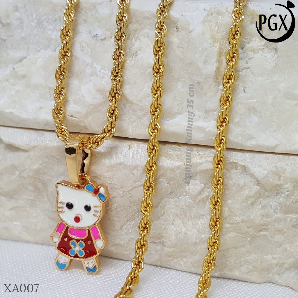 PGX Kalung Anak Perempuan Xuping Lapis Emas Aksesoris Fashion Perhiasan Premium - XA007