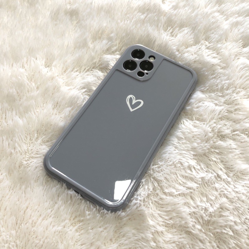 Silicone Love Lens Cover Case iPhone 12 Pro Max / Case iPhone 11 Pro Max / Case iPhone XR / 7 Plus