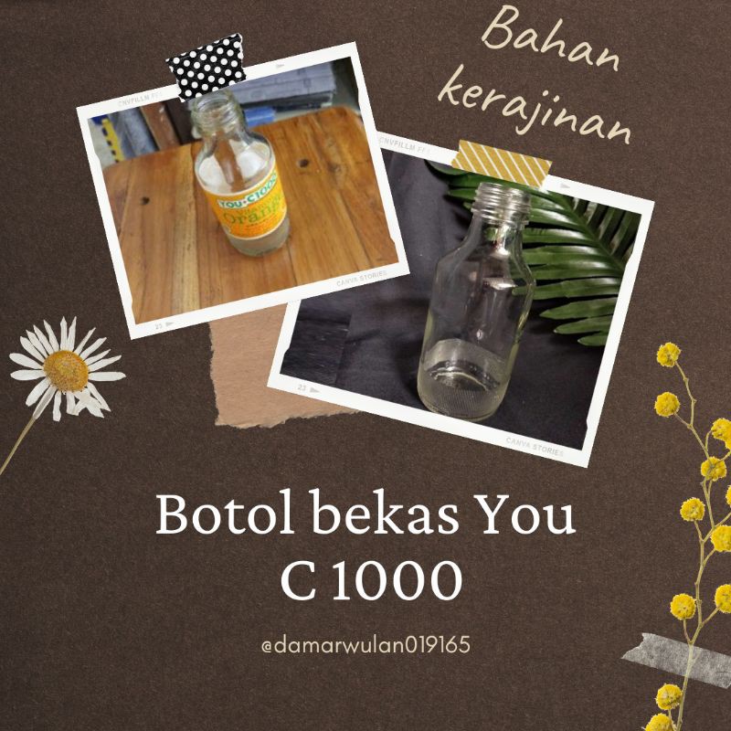 Bahan Kerajinan Botol Bekas You C1000 Botol Bekas Shopee Indonesia