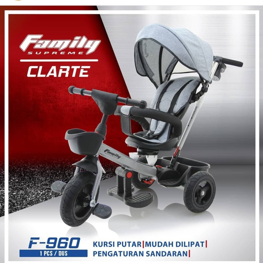 Sepeda Roda Tiga Anak Family EZ chair Stroller F960 Supreme family
