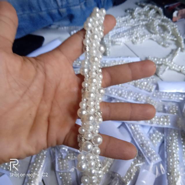 Mutiara rangkai/mutiara costume/payet mutiara/mutiara sintetis