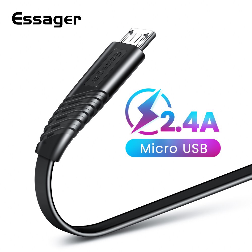 

Essager Kabel Data / Charger Micro USB Fast Charging untuk Xiaomi Redmi / Samsung / 2.4A