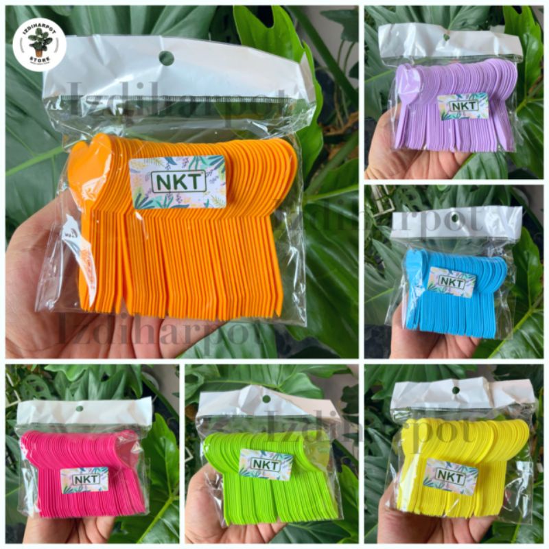 label tag TANCAP HATI tanaman nkt warna warni name tag - PACK ISI 50 PCS LABEL HATI