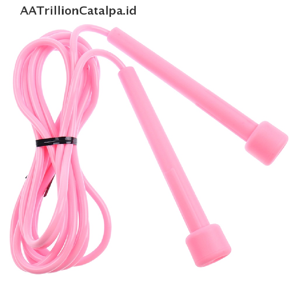 Aatrillioncatalpa 1Pc Tali Skipping Adjustable Bahan PVC Untuk Anak