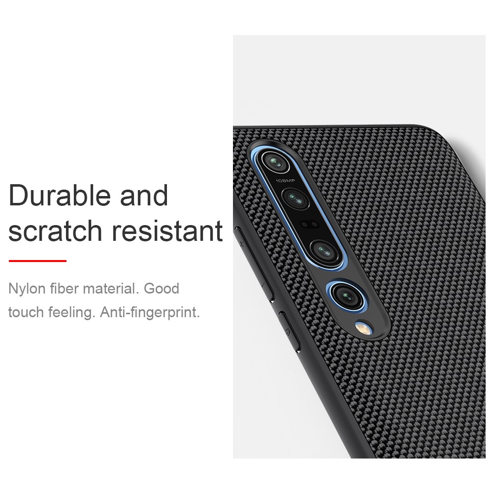 Hard Case XIAOMI Mi 10 Pro Nillkin Textured Nylon Fiber Hardcase Original Nillkin