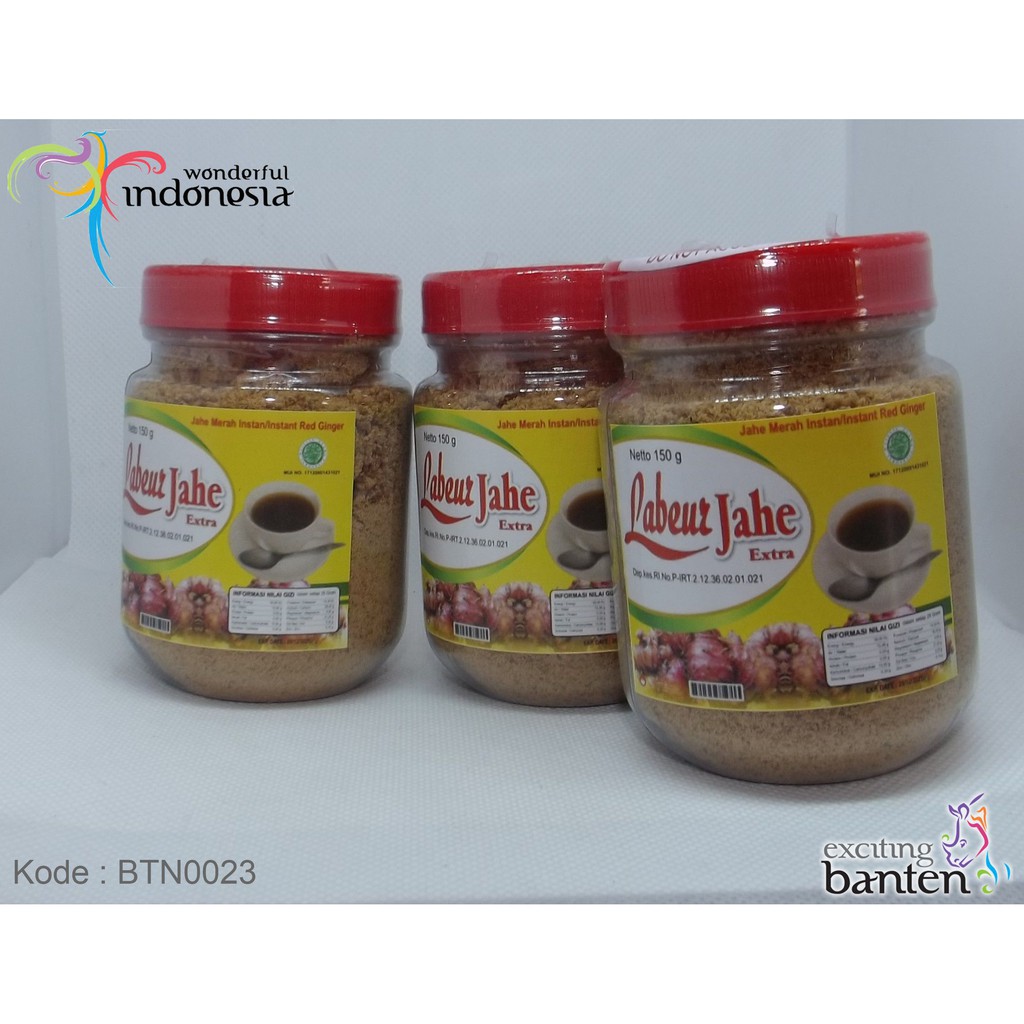 

Labeur Jahe merah instan, Minuman Kesehatan khas Banten 150g