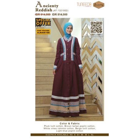Almari Tuneeca AT-1321002 Winter Spirit Part II Diskon Sale Promo Gamis Long Dress