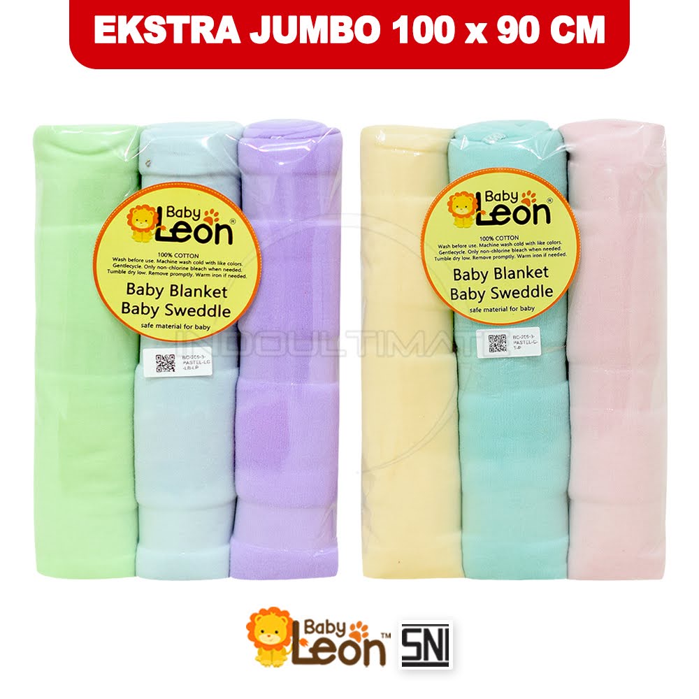 3Pcs Bedong Bayi Instan Rainbow Pastel (100x90 cm) BABY LEON (PREMIUM) BABY STAR (STANDART) BC-209-3 Bedong Bayi Baru Lahir Model Terbaru Bedong Bayi Jumbo Pelangi Alas Tidur Bayi Perlengkapan Bayi Baru Lahir BC-208 BCS-9103 BCS-8103 BCS-9101