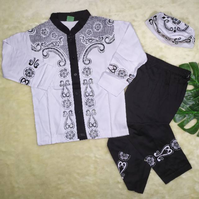 Baju Koko Anak size 7-9tahun / Pakaian Anak Laki-laki / Baju Lebaran / Setelan Koko / Baju Muslim