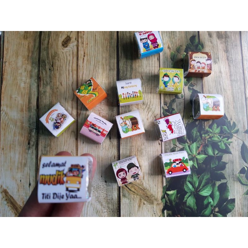 

Cokelat Dadu tema lebaran per 50 pcs