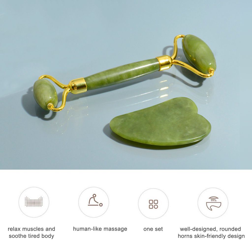 LF - Batu Guasha Face Massager - Jade Roller Guasha