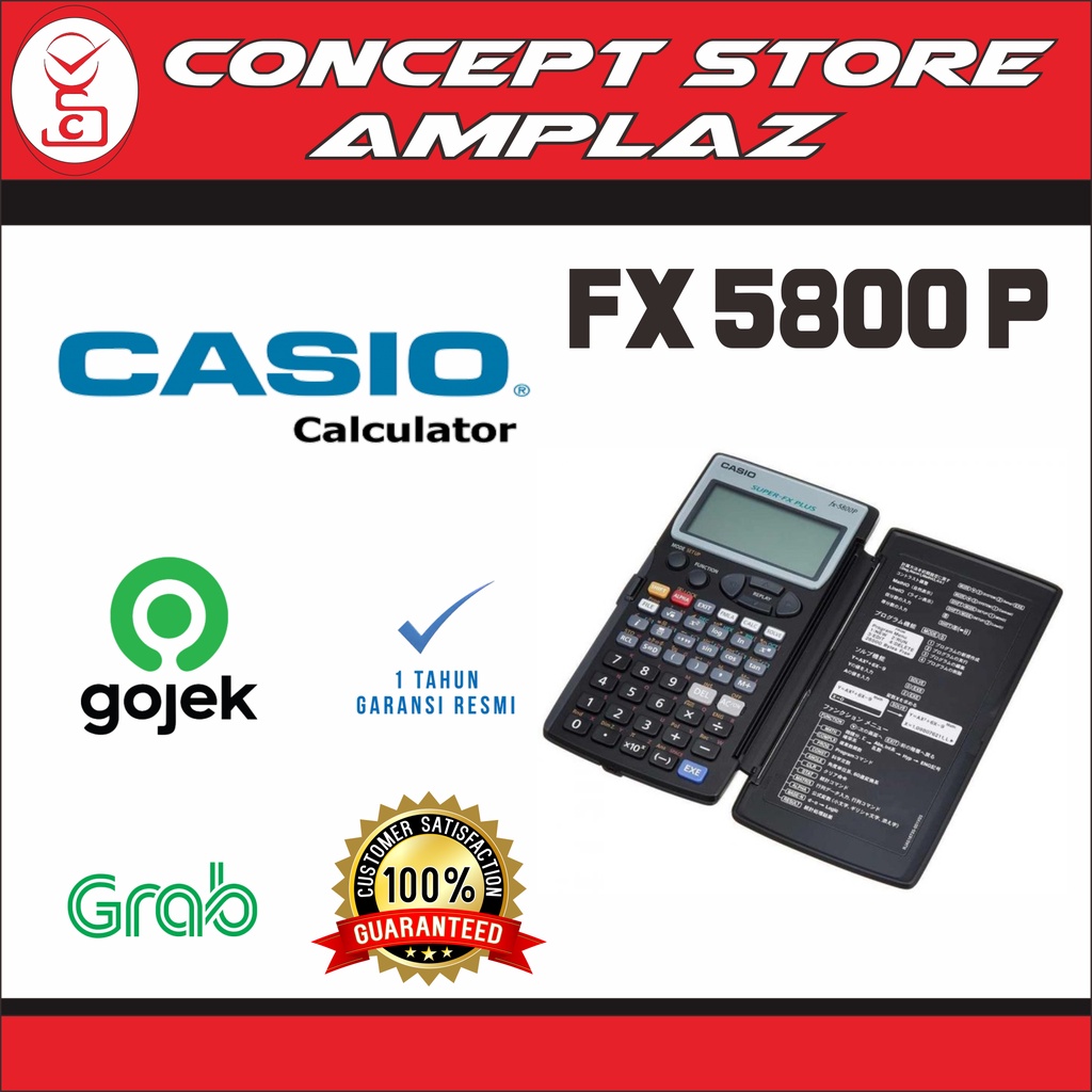 CASIO FX 5800 P . FX 5800P . FX5800P Original dan Garansi Resmi