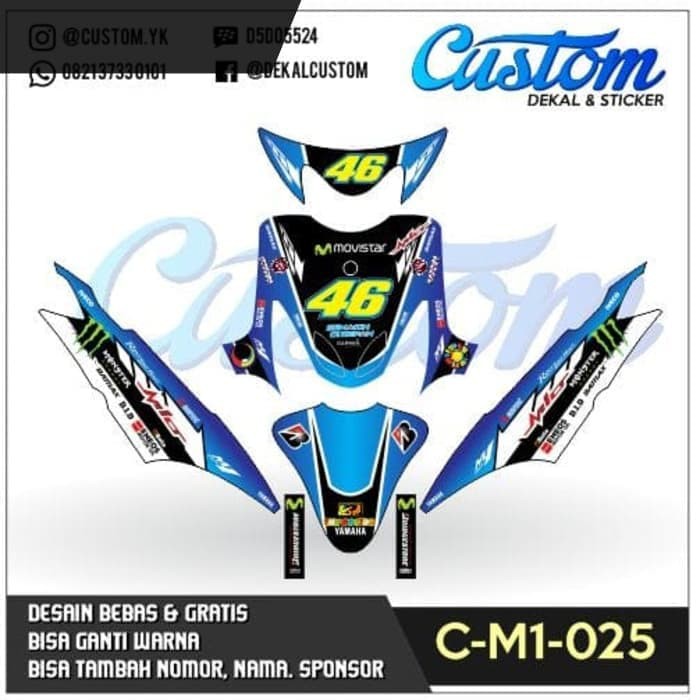 40 Koleski Terbaik Modifikasi  Stiker Mio  Sporty Warna 