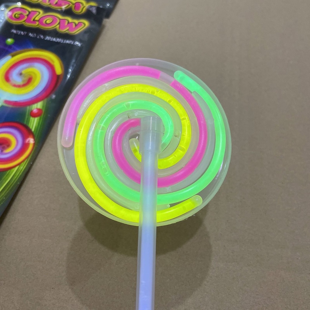 Mainan anak Glowstick Bentuk Permen / Glow stick candy / Candy Glow Lollipop