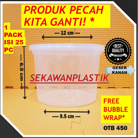 BISA RETUR ! Thinwall Mangkuk BOWL 450ml /Thinwall 450ml Bulat MANGKOK OTB 450