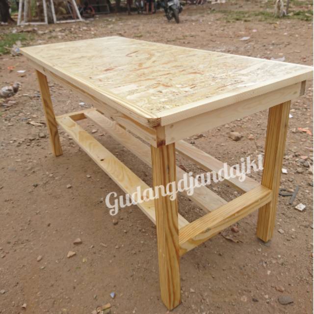 Meja tv/Meja ruang tamu Kayu pinus jati belanda 100 x 40 x 50