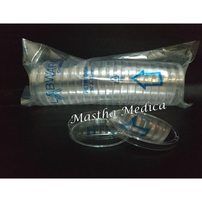 Media Tumbuh Sel Petridish Petri Dish Cawan Petri 90X15 mm Disposable