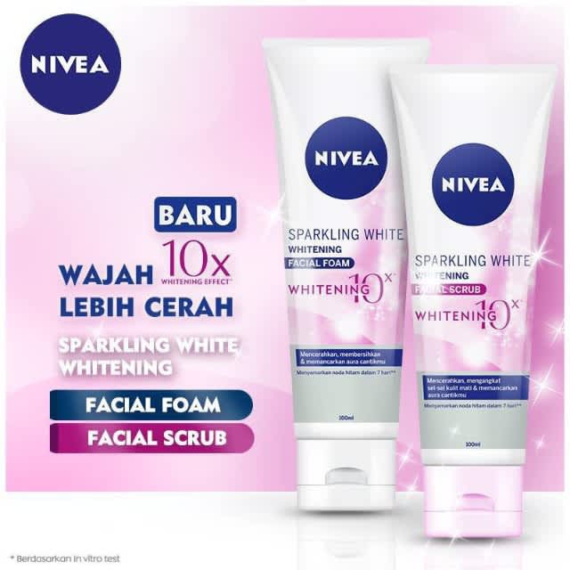NIVEA VISAGE SPARKLING WHITE FOAM 100ml