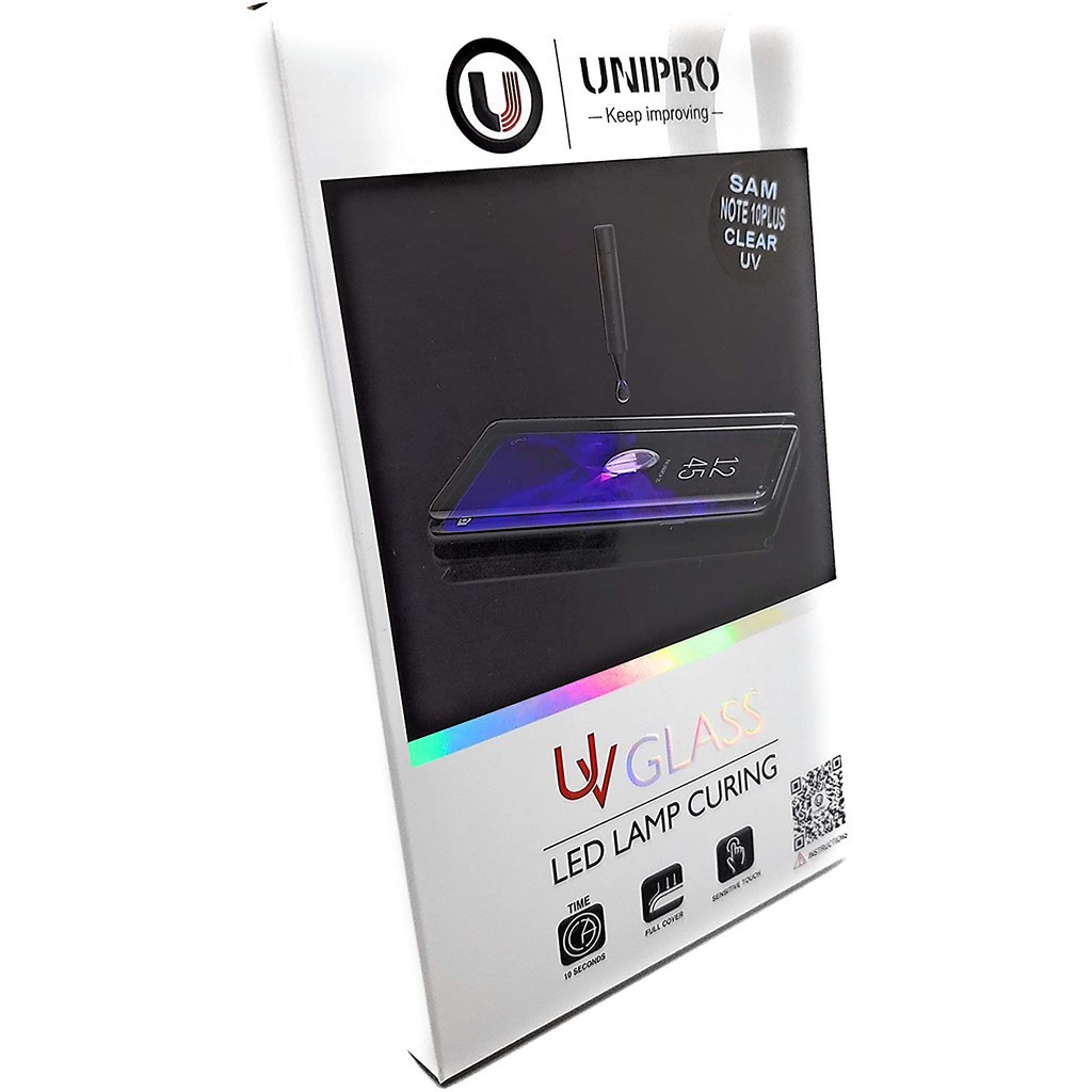 Mi Note 10 CC9 PRO Unipro UV TEMPERED GLASS Curve Glue Gores Kaca Liquid