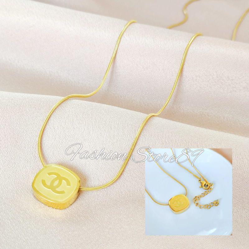 Kalung Fashion Titanium Impor Antikarat wanita Premium Quality