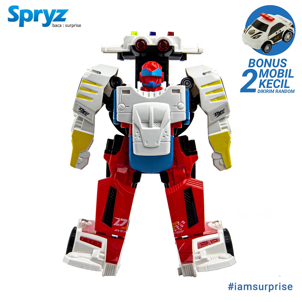 Spryz Revamp Justice Maxx - Mainan Mobil Robot Transformer