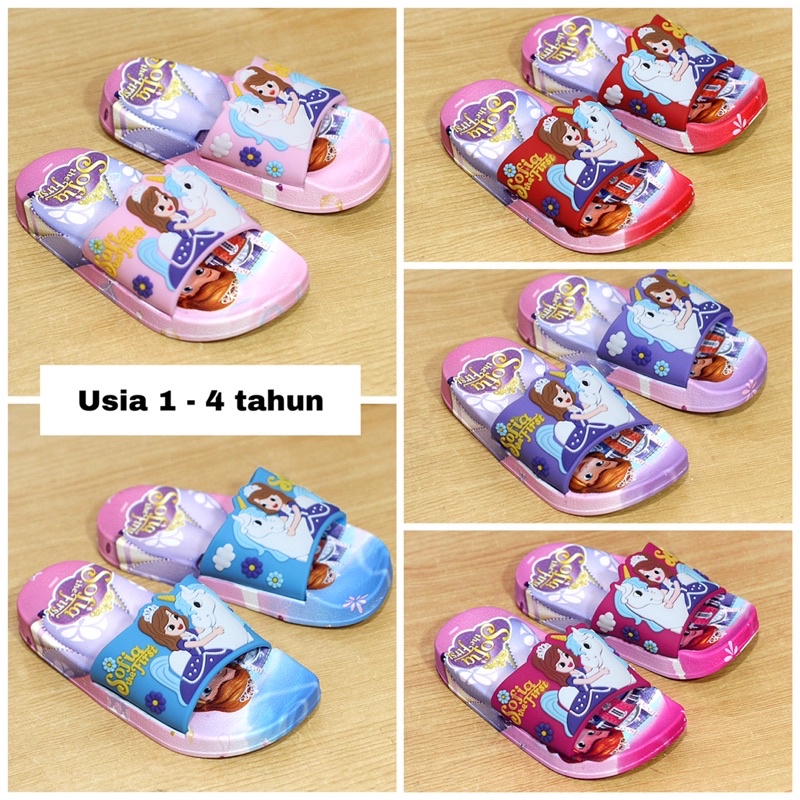 SENDAL ANAK PEREMPUAN SANDAL KARET CEWE BABY SHOES CASUAL SLIP ON LUCU ANTI SLIP MURAH SHOPIA YHA