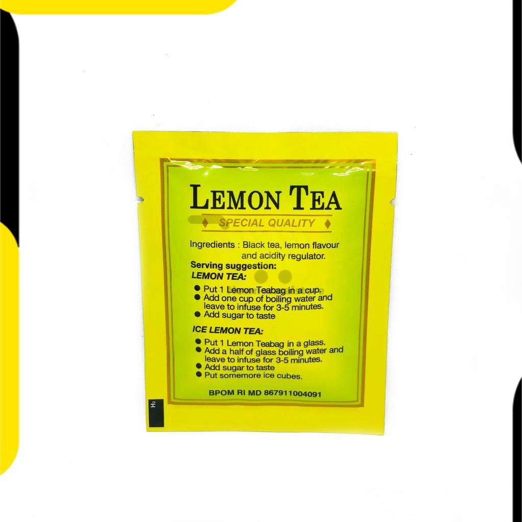 TEH LEMON CAP KEPALA DJENGGOT KEMASAN TEABAGS KANTONG / LEMON TEA HERBAL PRAKTIS