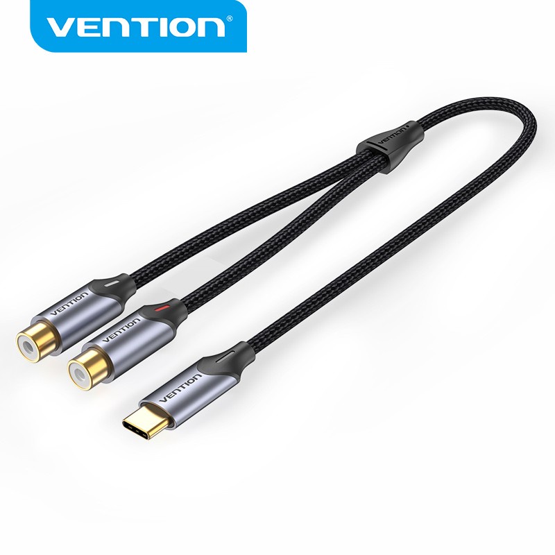 Vention Kabel Audio Splitter USB-C to RCA for Speaker Amplifier