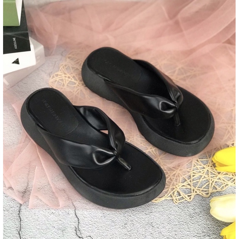 Wedges S8028 sendal wanita import realpict