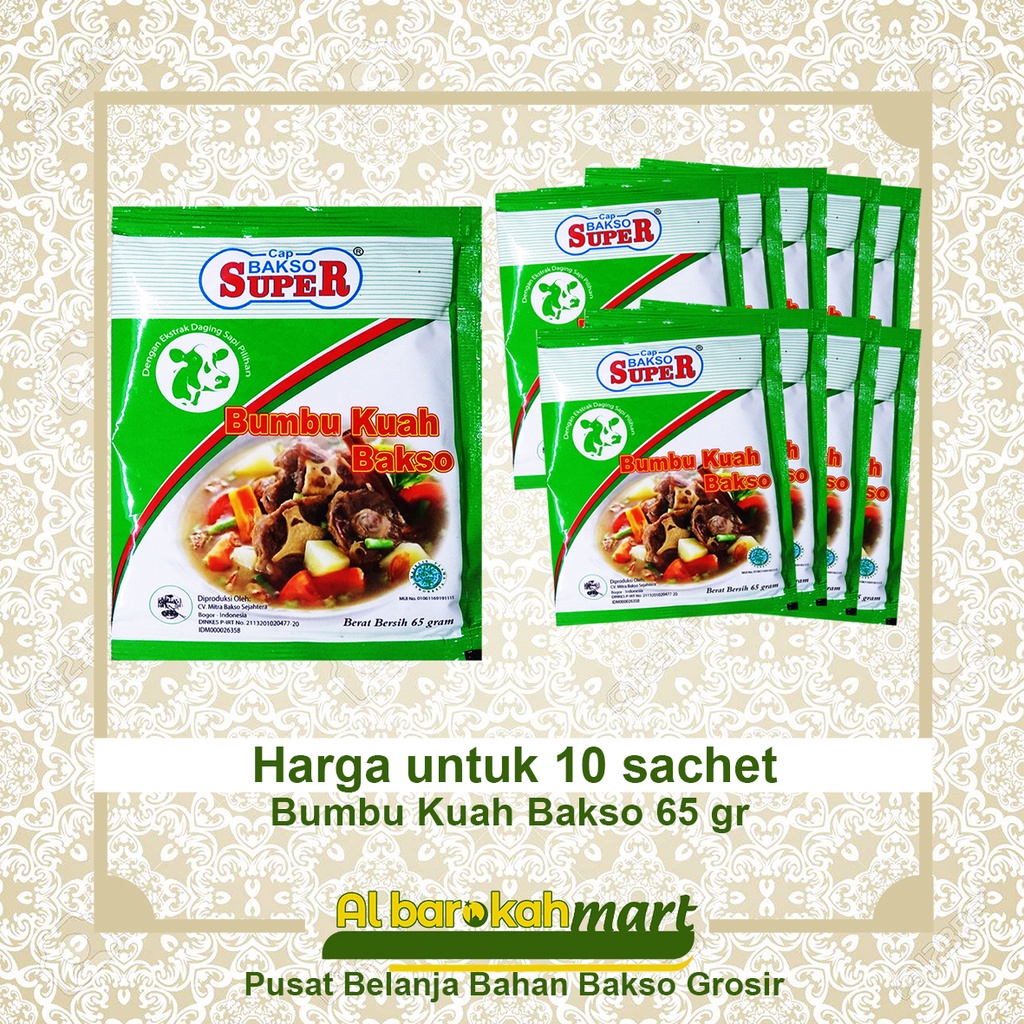 

Bumbu Kuah Bakso 65 gr [10 sachet]