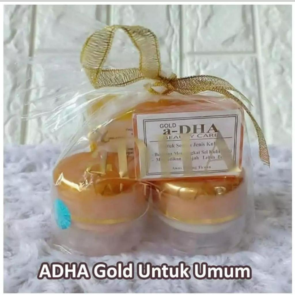 Paket Krim a-DHA Beauty Care Ping - Hijau - Gold Hologram MDS / Cream Whitening Pemutih Pencerah Wajah Herbal Alami