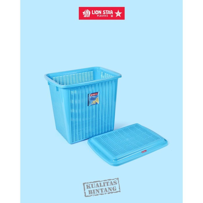 Lion Star Stock Basket LARGE Keranjang Baju Ukuran Besar LB-6 + Tutup - Random