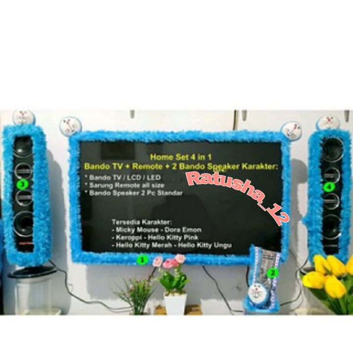 PROMO HOME SET 3in1 BANDO TV 42 DAN SEPASANG SPEAKER KARAKTER