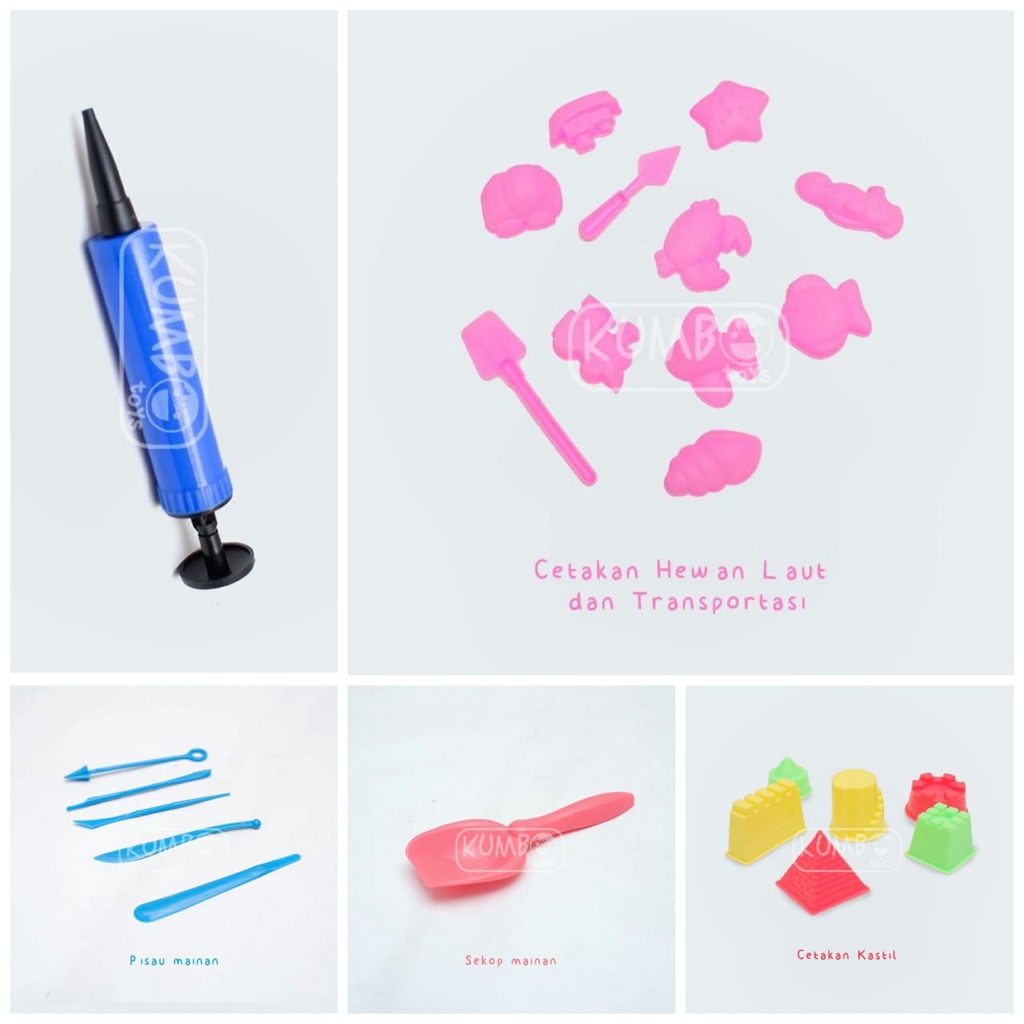 Paket Pasir Ajaib 1kg Magic Sand Sensory Montessori Play