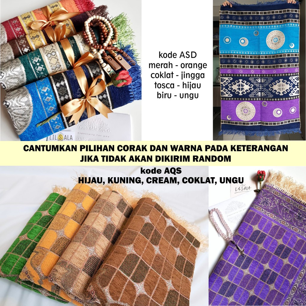 [armix sablon] Sajadah Turki Mix dengan Sablon Nama Free Tasbih souvenir Tahlil Tasyakuran Aqiqah