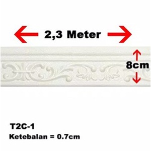 Wallpaper Dinding Foam 3D Kecil Motif Batu Bata / Wallpaper Dinding Foam GM509 / 521 [1KG=26PCS]-LIST TIPE 2 WHITE