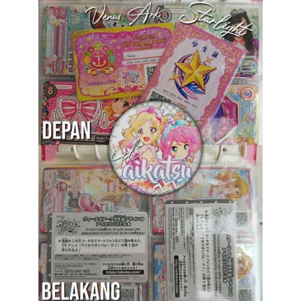 Kartu Aikatsu ID Card Aikatsu On Parade (Venus Ark dan Starlight)