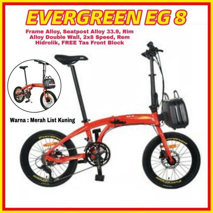 Sepeda Lipat 20 Evergreen Eg 8 Alloy 2008