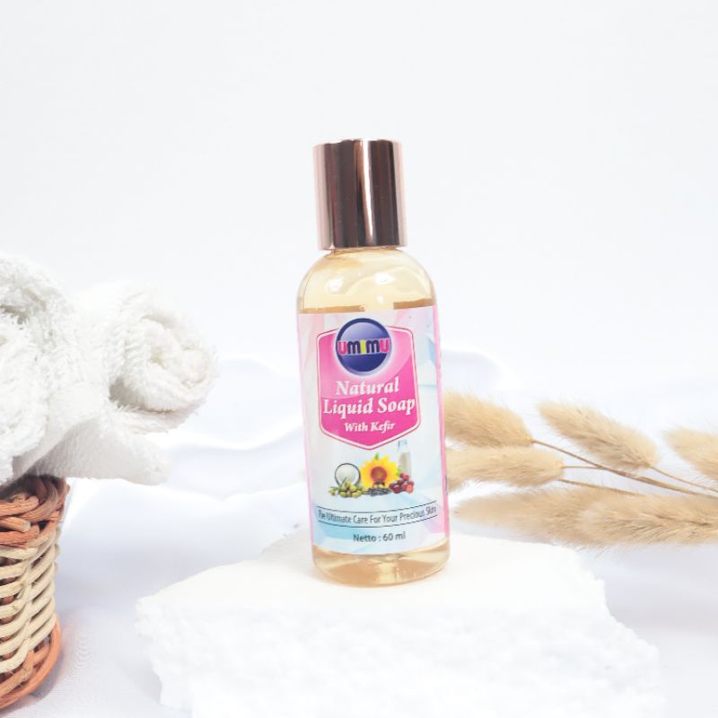 NATURAL LIQUID SOAP KEFIR UMIMU 60 ML dg SUSU KEFIR KAMBING, Mencerahkan Kulit & Solusi Ruam Kulit