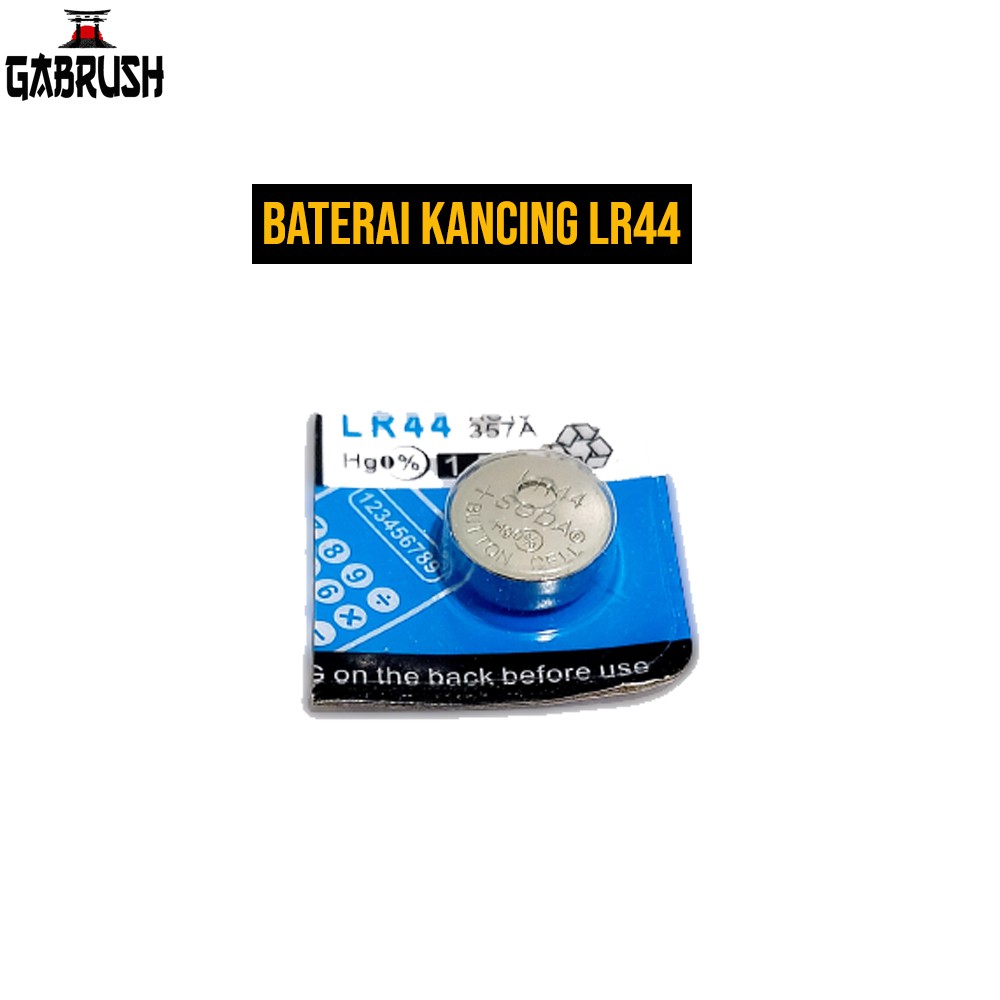 Baterai kancing LR44 AG13 1.5V Lithium Battery