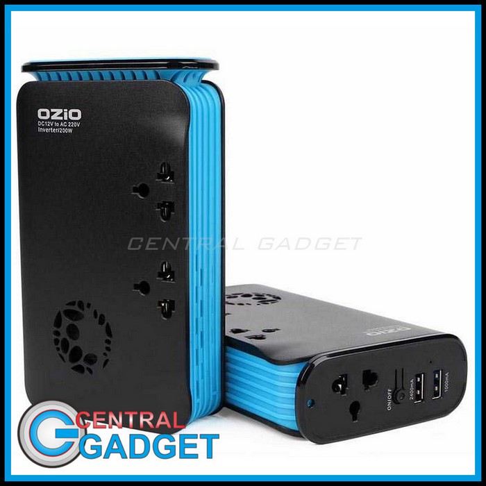 Ozio Car Inverter Colokan Listrik Mobil 200W - LB20