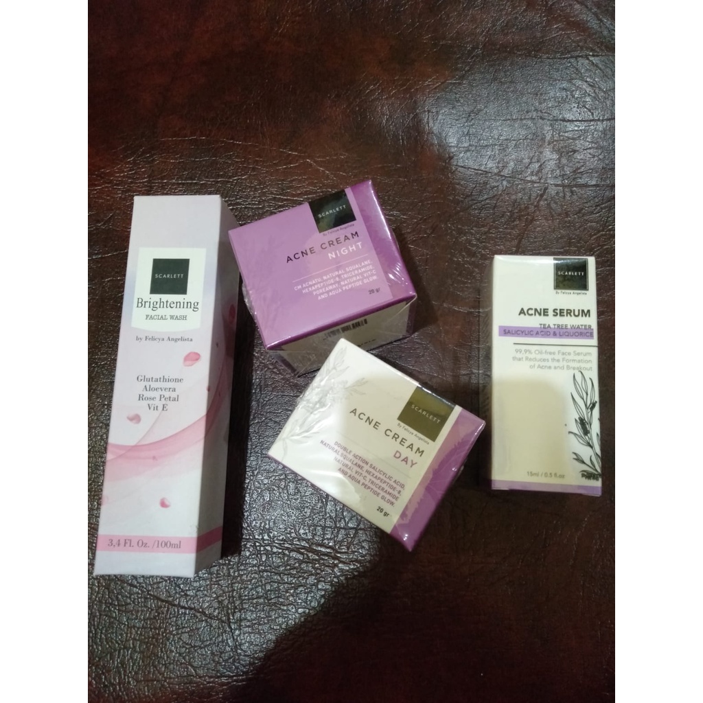 ❤️ ESCAPE ❤️ PAKET SCARLET WHITENING 4 IN 1