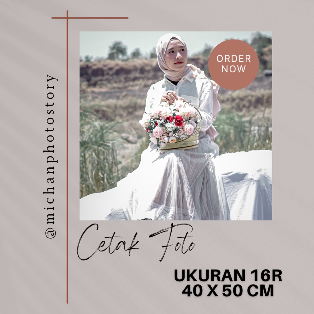 CETAK FOTO UKURAN 16R - CETAK FOTO PAPER DOFF FUJIFILM - CETAK FOTO PREWEDDING