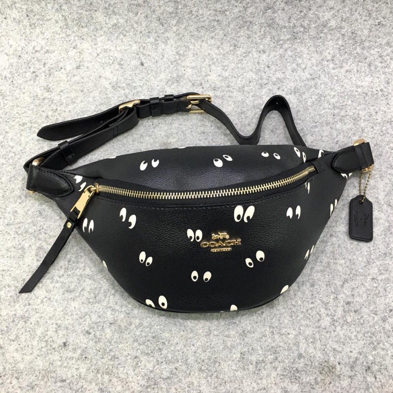 COACH x Disney Snow White Eyes Print Belt Waist Bag tas selempang ORIGINAL FO ORI AUTHENTIC