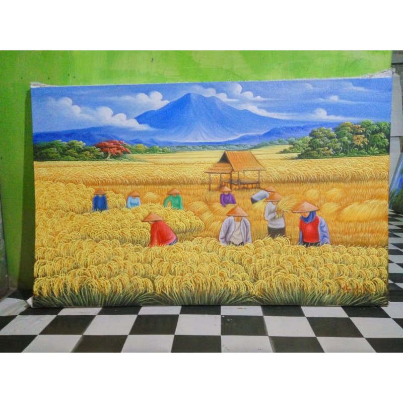 lukisan panen raya
