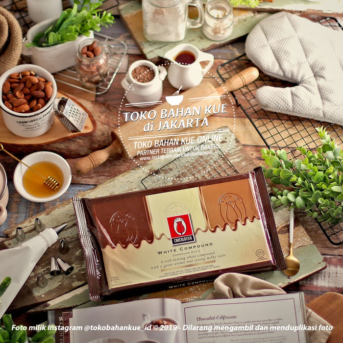

Coklat Putih Batang White Chocolate Compound Cokelat Tulip Cocoa 1 kg
