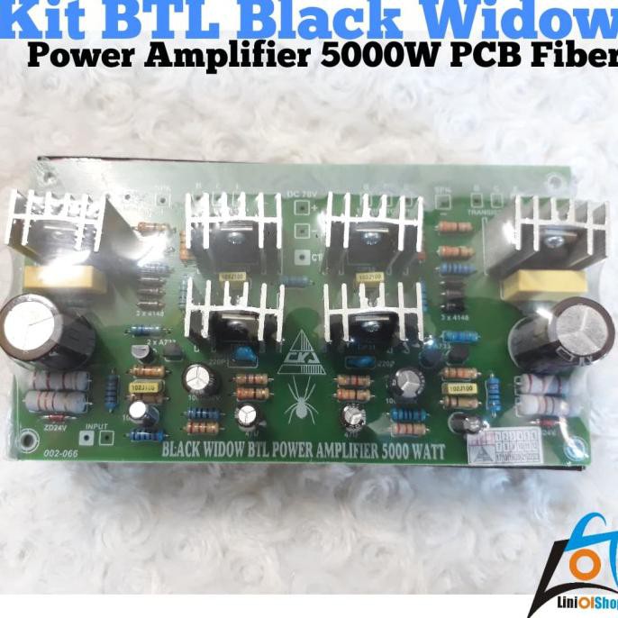 KIT BTL BLACK WIDOW POWER AMPLIFIER 5000W PCB FIBER TOP 